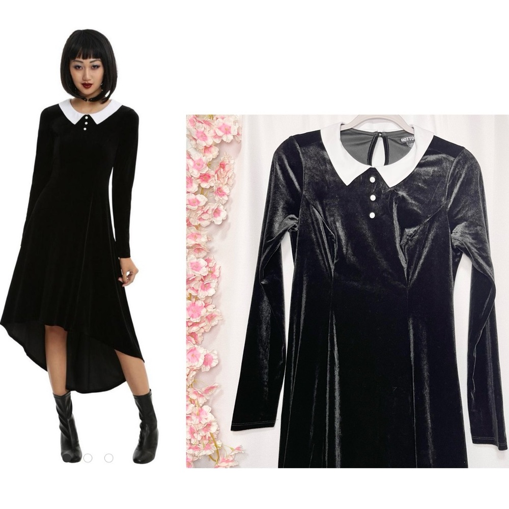 Hot Topic Wednesday Addams Black Collar
Hi-Low Dress small